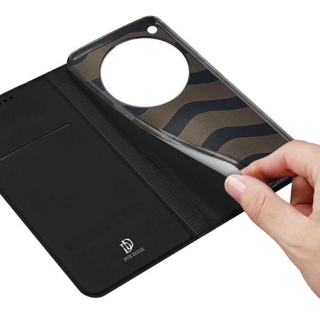 Dux Ducis - Oppo Find X9 Ultra Hülle - Handy Bookcover - Skin Pro Series - schwarz