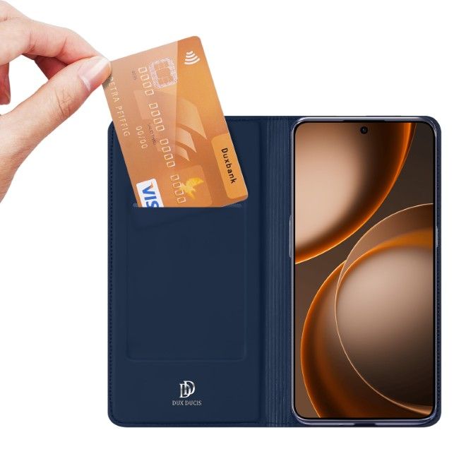 Dux Ducis - Oppo Find X9 Ultra Hülle - Handy Bookcover - Skin Pro Series - blau