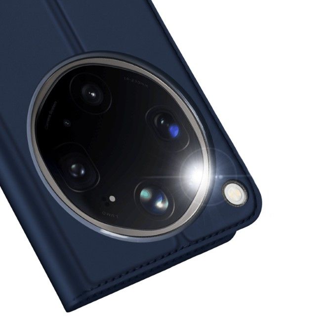 Dux Ducis - Oppo Find X9 Ultra Hülle - Handy Bookcover - Skin Pro Series - blau