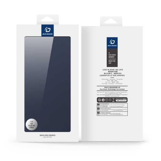 Dux Ducis - Oppo Find X9 Ultra Hülle - Handy Bookcover - Skin Pro Series - blau