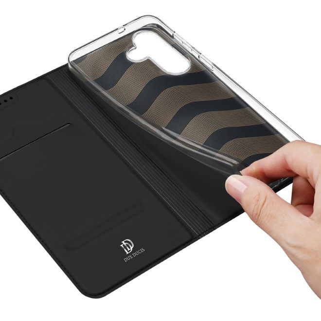 Dux Ducis - Samsung Galaxy S26 FE Hülle - Handy Bookcover - Skin Pro Series - schwarz