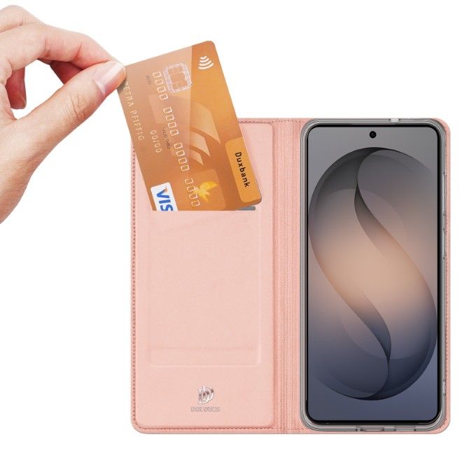 Dux Ducis - Samsung Galaxy S26 FE Hülle - Handy Bookcover - Skin Pro Series - rosa