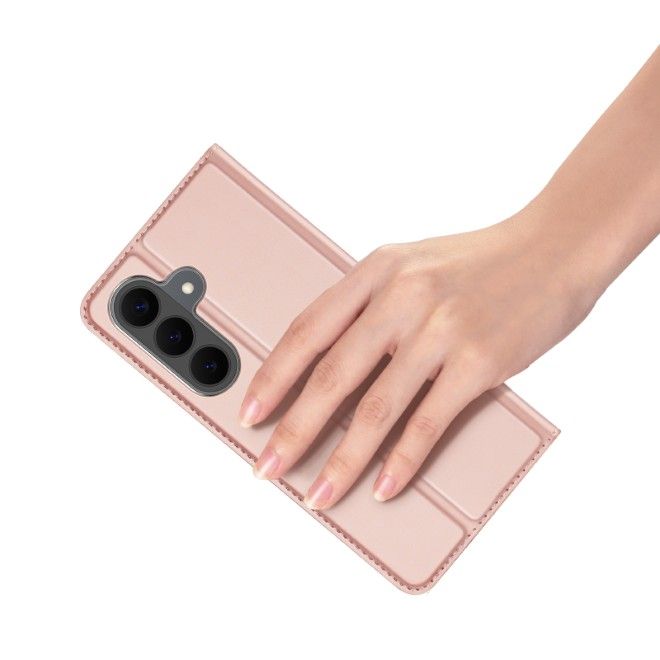 Dux Ducis - Samsung Galaxy S26 FE Hülle - Handy Bookcover - Skin Pro Series - rosa