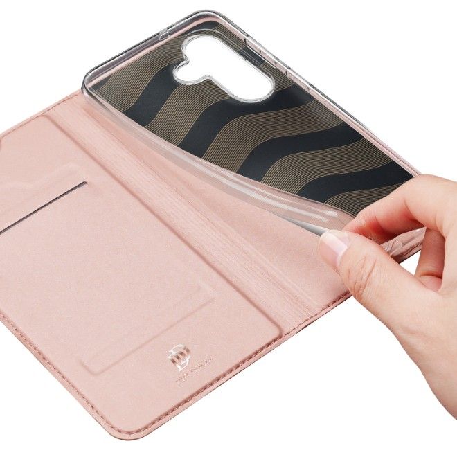 Dux Ducis - Samsung Galaxy S26 FE Hülle - Handy Bookcover - Skin Pro Series - rosa