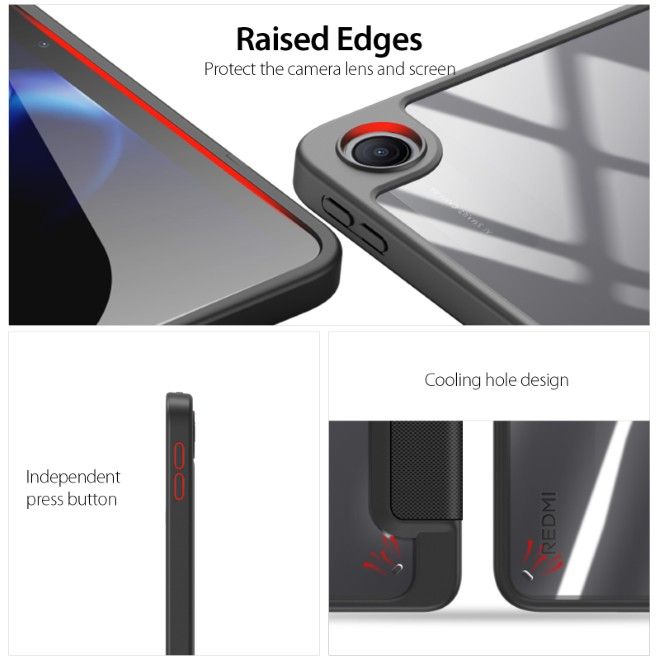 Dux Ducis - Xiaomi Redmi Pad 2 9.7 / Poco Pad C1 Hülle - Leder Bookcover - Toby Series - schwarz