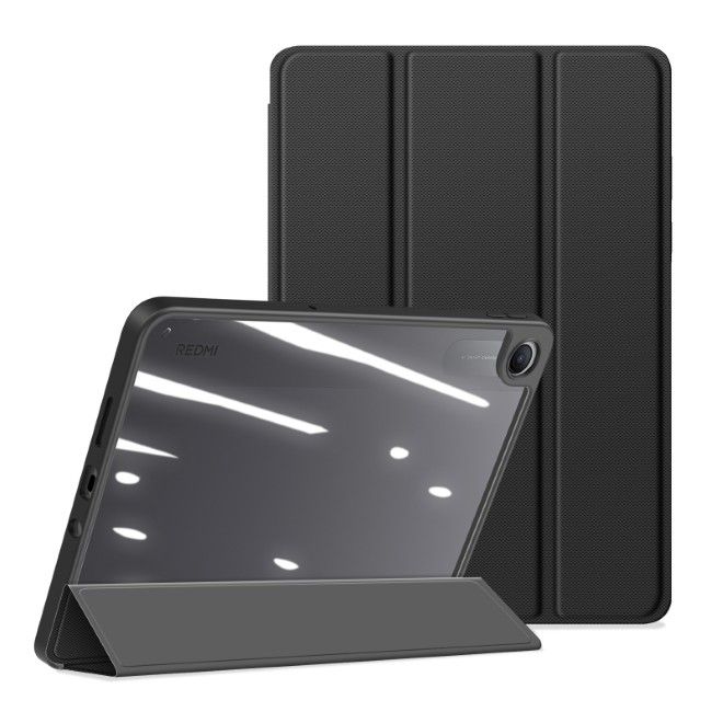 Dux Ducis - Xiaomi Redmi Pad 2 9.7 / Poco Pad C1 Hülle - Leder Bookcover - Toby Series - schwarz