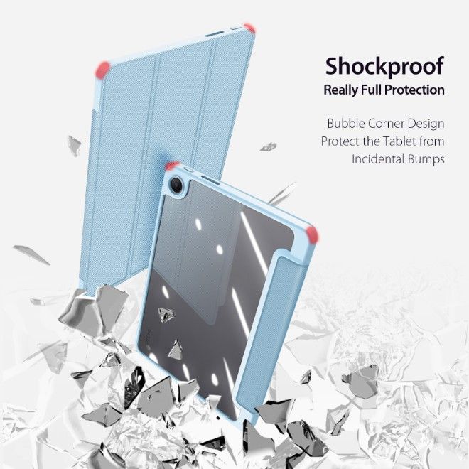 Dux Ducis - Xiaomi Redmi Pad 2 9.7 / Poco Pad C1 Hülle - Leder Bookcover - Toby Series - blau