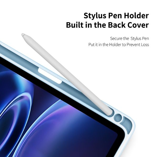 Dux Ducis - Xiaomi Redmi Pad 2 9.7 / Poco Pad C1 Hülle - Leder Bookcover - Toby Series - blau