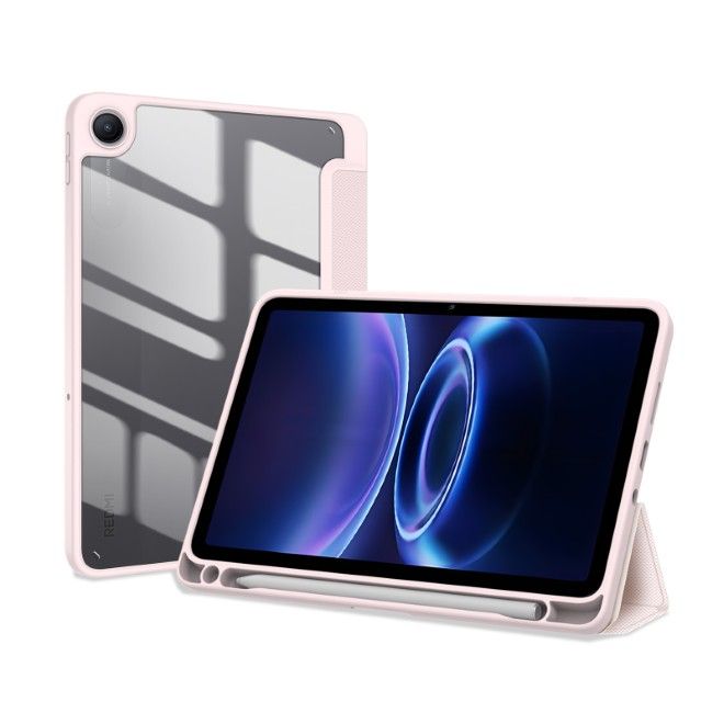 Dux Ducis - Xiaomi Redmi Pad 2 9.7 / Poco Pad C1 Hülle - Leder Bookcover - Toby Series - pink