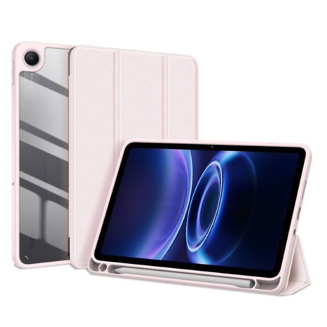 Dux Ducis - Xiaomi Redmi Pad 2 9.7 / Poco Pad C1 Hülle - Leder Bookcover - Toby Series - pink