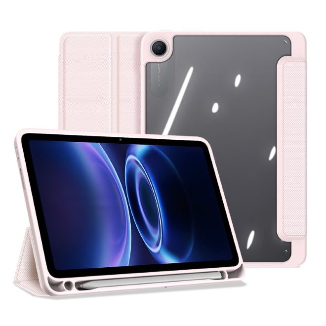 Dux Ducis - Xiaomi Redmi Pad 2 9.7 / Poco Pad C1 Hülle - Leder Bookcover - Toby Series - pink