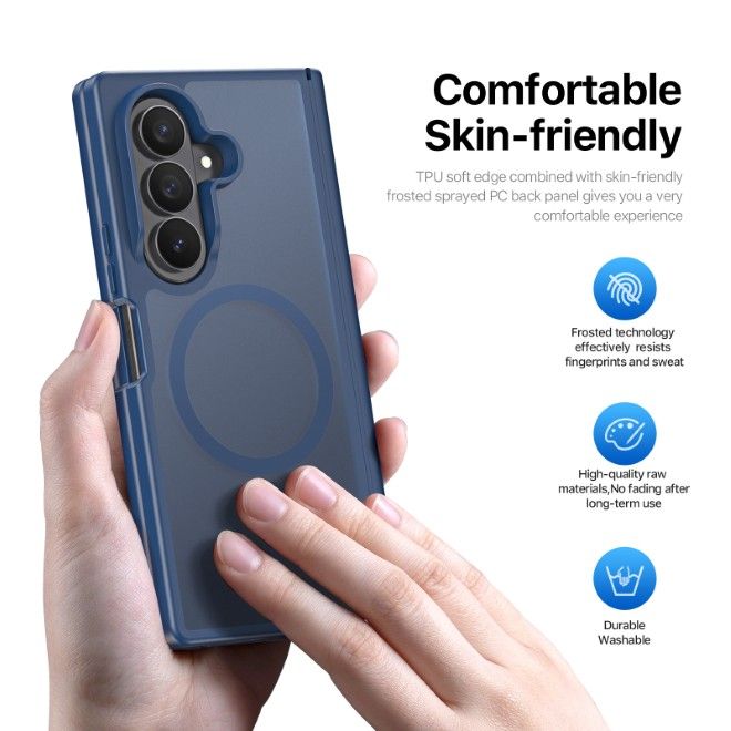 Dux Ducis - Samsung Galaxy Z Fold8 Ultra / 7 Hülle - TPU und PC Hardcase - MagSafe kompatibel - Yind MagSafe Series - dunkelblau