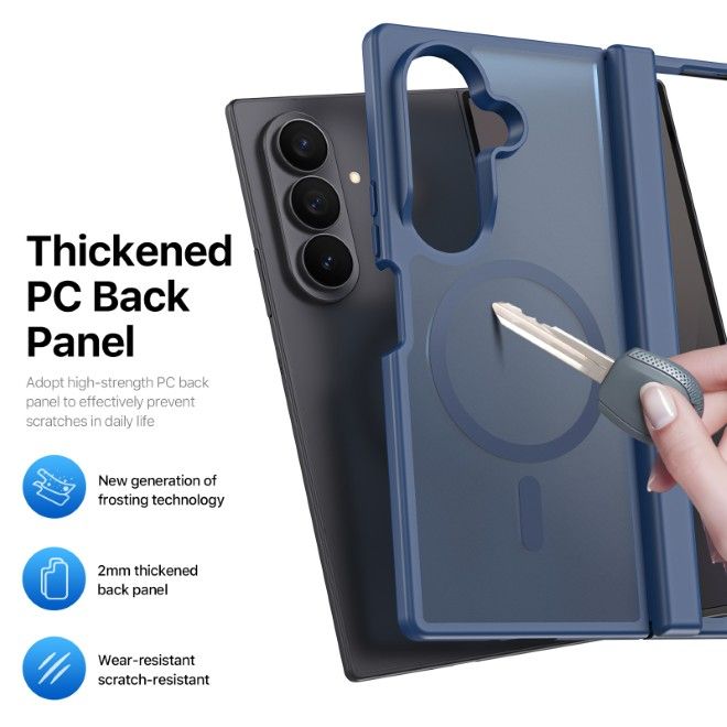 Dux Ducis - Samsung Galaxy Z Fold8 Ultra / 7 Hülle - TPU und PC Hardcase - MagSafe kompatibel - Yind MagSafe Series - dunkelblau