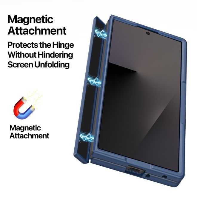 Dux Ducis - Samsung Galaxy Z Fold8 Ultra / 7 Hülle - TPU und PC Hardcase - MagSafe kompatibel - Yind MagSafe Series - dunkelblau