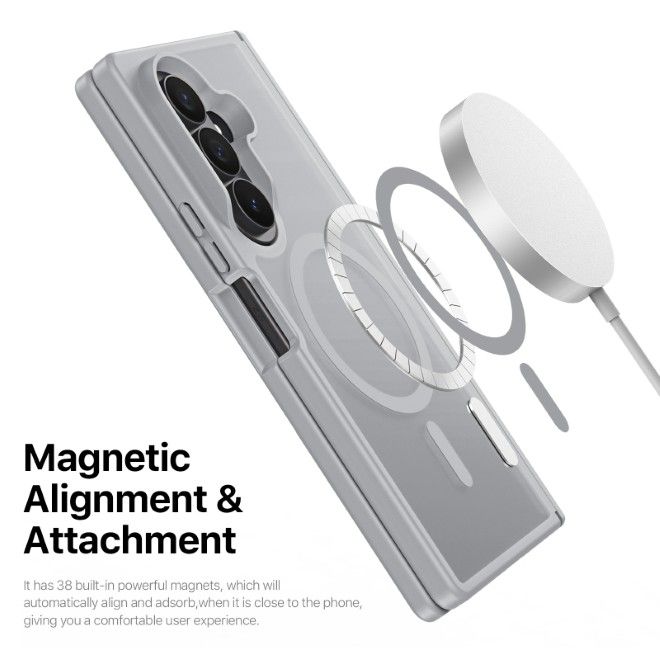 Dux Ducis - Samsung Galaxy Z Fold8 Ultra / 7 Hülle - TPU und PC Hardcase - MagSafe kompatibel - Yind MagSafe Series - grau