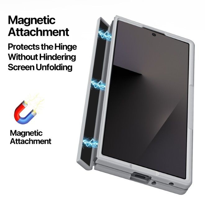 Dux Ducis - Samsung Galaxy Z Fold8 Ultra / 7 Hülle - TPU und PC Hardcase - MagSafe kompatibel - Yind MagSafe Series - grau