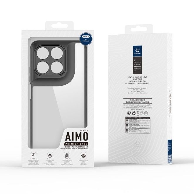 Dux Ducis - Motorola Moto G37 Power Hülle - Hardcase - Aimo Series - schwarz