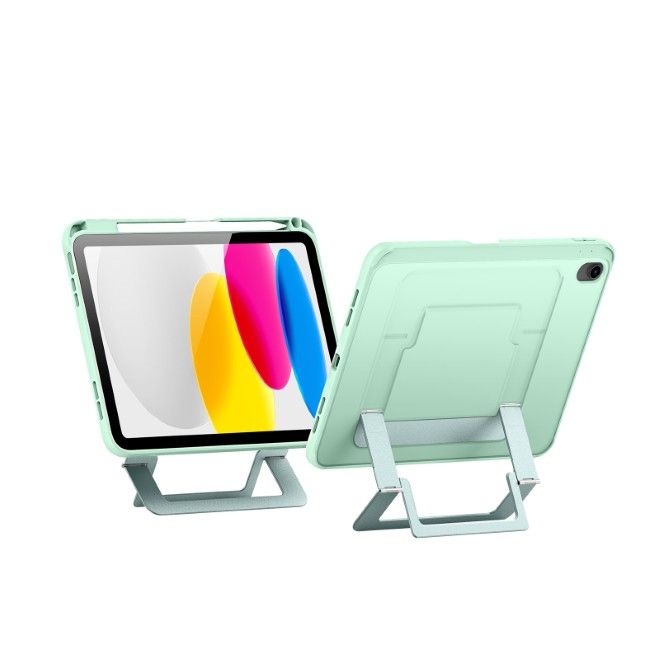 Dux Ducis - iPad 2025 (11. Gen) / iPad 2022 (10. Gen) Hülle - PC Hardcase mit Standfunktion - Axis Series - grün