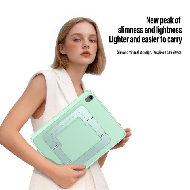 Dux Ducis - iPad 2025 (11. Gen) / iPad 2022 (10. Gen) Hülle - PC Hardcase mit Standfunktion - Axis Series - grün