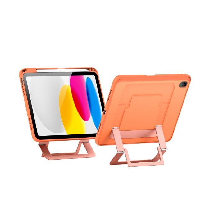 Dux Ducis - iPad 2025 (11. Gen) / iPad 2022 (10. Gen) Hülle - PC Hardcase mit Standfunktion - Axis Series - orange