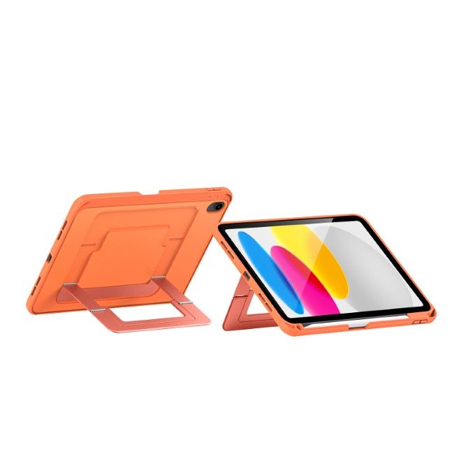 Dux Ducis - iPad 2025 (11. Gen) / iPad 2022 (10. Gen) Hülle - PC Hardcase mit Standfunktion - Axis Series - orange