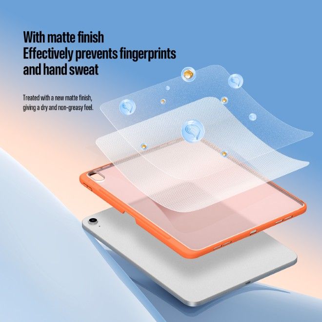 Dux Ducis - iPad 2025 (11. Gen) / iPad 2022 (10. Gen) Hülle - PC Hardcase mit Standfunktion - Axis Series - orange
