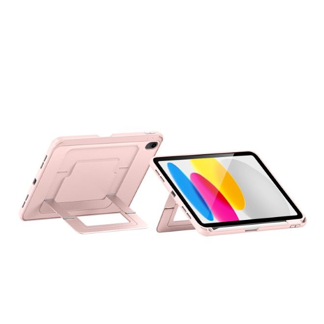 Dux Ducis - iPad 2025 (11. Gen) / iPad 2022 (10. Gen) Hülle - PC Hardcase mit Standfunktion - Axis Series - pink