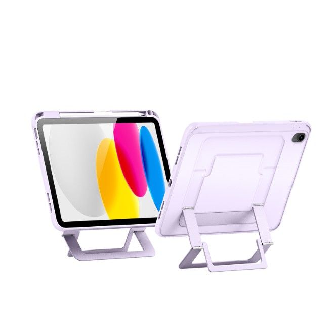 Dux Ducis - iPad 2025 (11. Gen) / iPad 2022 (10. Gen) Hülle - PC Hardcase mit Standfunktion - Axis Series - purpur