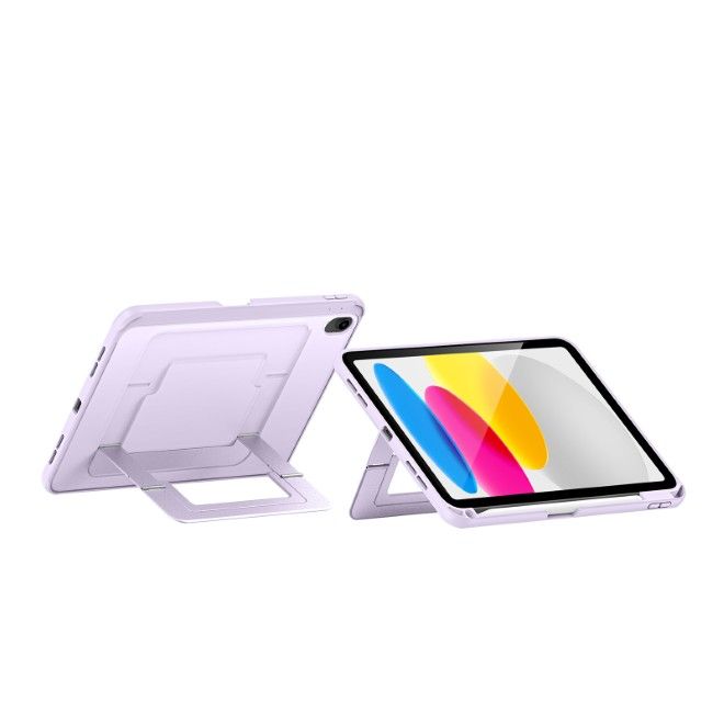 Dux Ducis - iPad 2025 (11. Gen) / iPad 2022 (10. Gen) Hülle - PC Hardcase mit Standfunktion - Axis Series - purpur