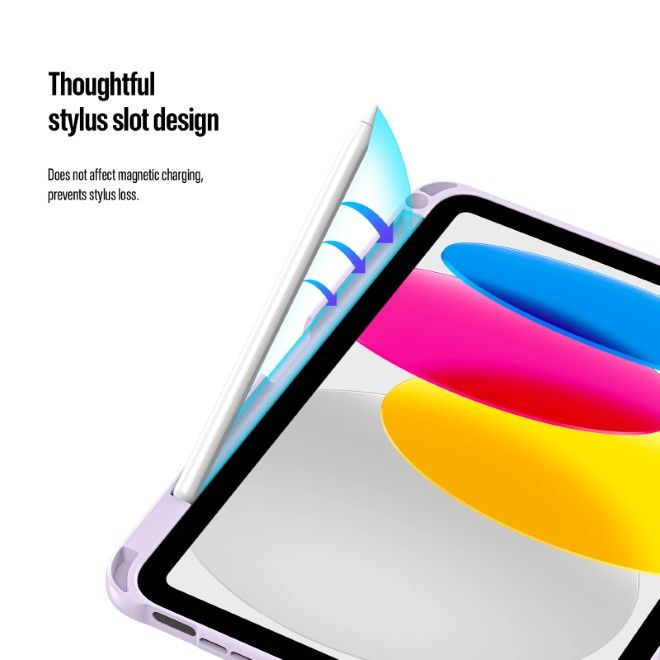 Dux Ducis - iPad 2025 (11. Gen) / iPad 2022 (10. Gen) Hülle - PC Hardcase mit Standfunktion - Axis Series - purpur