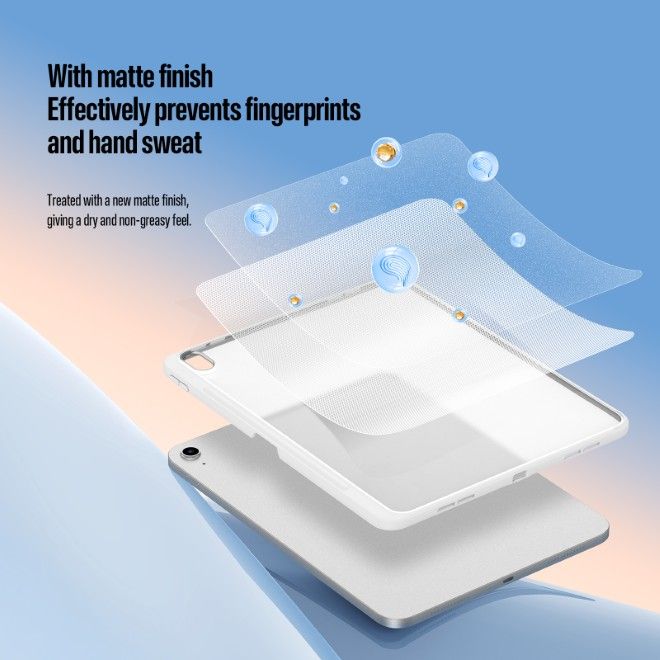 Dux Ducis - iPad 2025 (11. Gen) / iPad 2022 (10. Gen) Hülle - PC Hardcase mit Standfunktion - Axis Series - weiss
