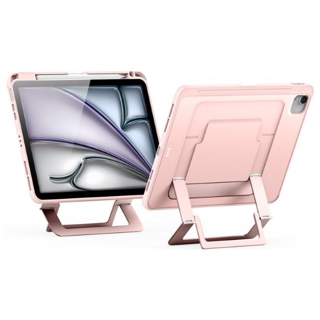 Dux Ducis - iPad Air 11 (2026/2025/2024/2022/2020) / iPad Pro 11 (2022/2021/2020) Hülle - PC Hardcase mit Standfunktion - Axis Series - pink