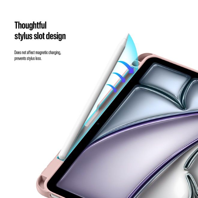 Dux Ducis - iPad Air 11 (2026/2025/2024/2022/2020) / iPad Pro 11 (2022/2021/2020) Hülle - PC Hardcase mit Standfunktion - Axis Series - pink