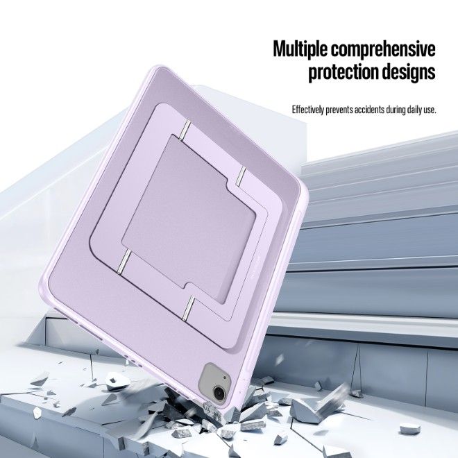 Dux Ducis - iPad Air 11 (2026/2025/2024/2022/2020) / iPad Pro 11 (2022/2021/2020) Hülle - PC Hardcase mit Standfunktion - Axis Series - purpur