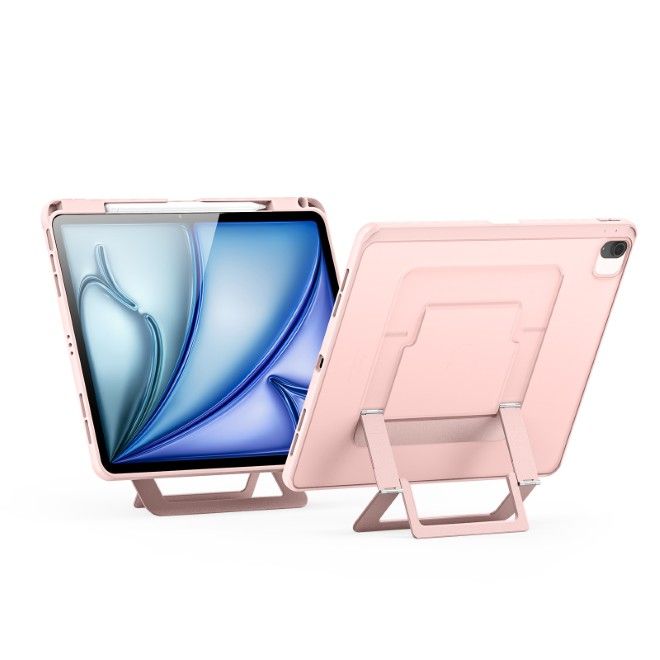 Dux Ducis - iPad Air 13 (2026/2025/2024) Hülle - PC Hardcase mit Standfunktion - Axis Series - pink