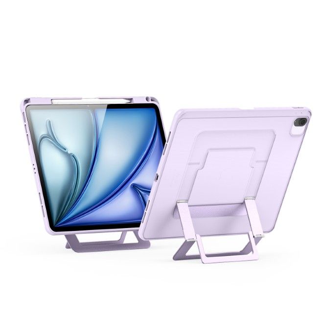 Dux Ducis - iPad Air 13 (2026/2025/2024) Hülle - PC Hardcase mit Standfunktion - Axis Series - purpur