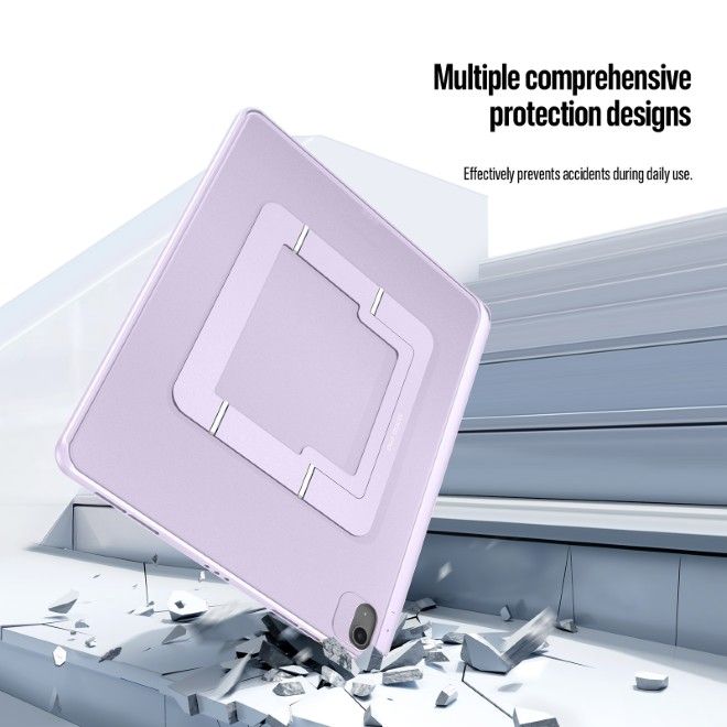 Dux Ducis - iPad Air 13 (2026/2025/2024) Hülle - PC Hardcase mit Standfunktion - Axis Series - purpur