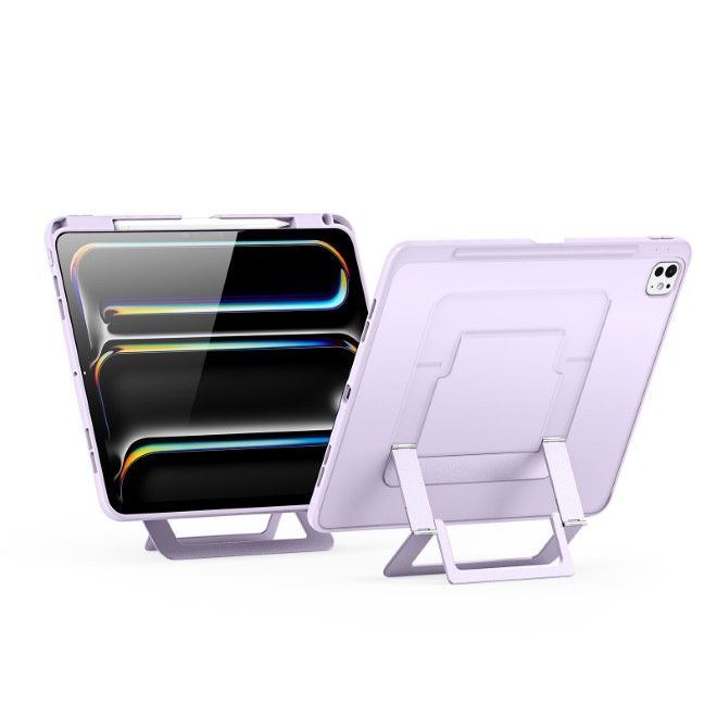 Dux Ducis - iPad Pro 11 (2025/2024) Hülle - PC Hardcase mit Standfunktion - Axis Series - purpur