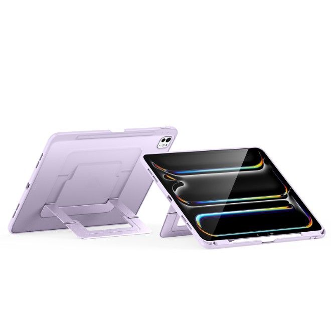 Dux Ducis - iPad Pro 11 (2025/2024) Hülle - PC Hardcase mit Standfunktion - Axis Series - purpur