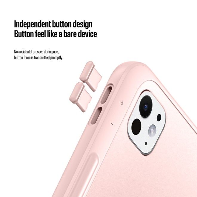 Dux Ducis - iPad Pro 13 (2025/2024) Hülle - PC Hardcase mit Standfunktion - Axis Series - pink