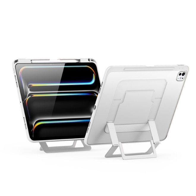 Dux Ducis - iPad Pro 13 (2025/2024) Hülle - PC Hardcase mit Standfunktion - Axis Series - weiss