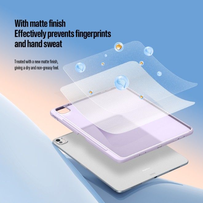 Dux Ducis - iPad Pro 13 (2025/2024) Hülle - PC Hardcase mit Standfunktion - Axis Series - purpur