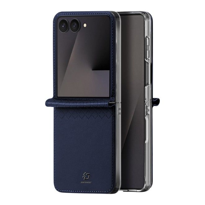 Dux Ducis - Samsung Galaxy Z Flip8 Hülle - Leder Case - Bril Series - blau