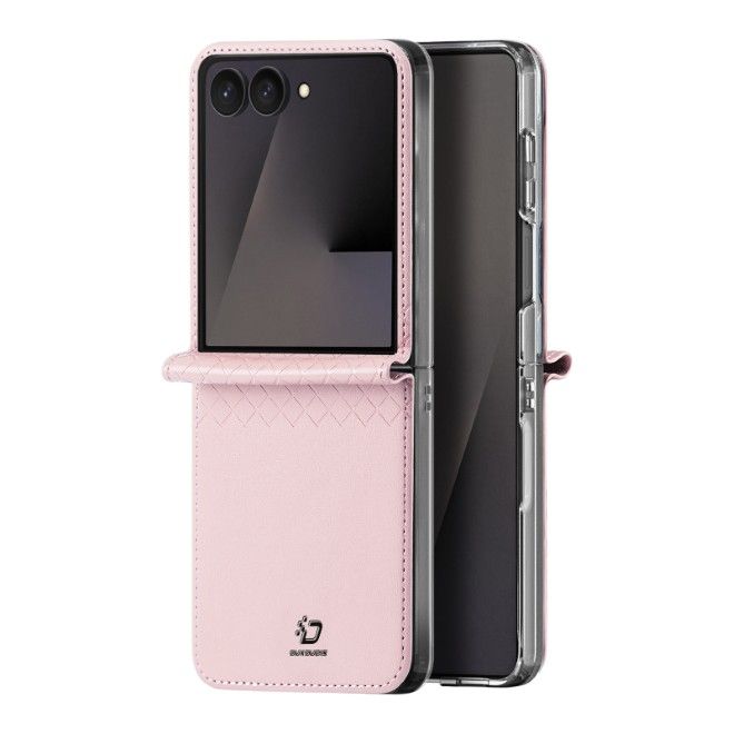 Dux Ducis - Samsung Galaxy Z Flip8 Hülle - Leder Case - Bril Series - pink