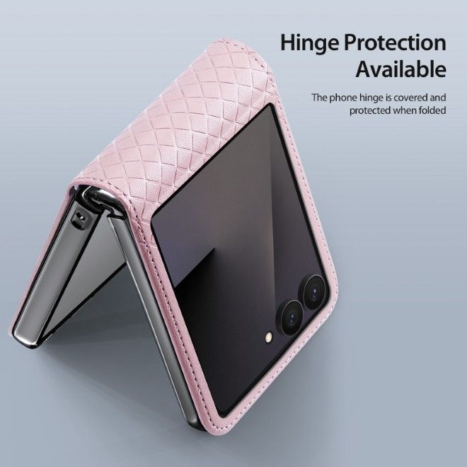 Dux Ducis - Samsung Galaxy Z Flip8 Hülle - Leder Case - Bril Series - pink
