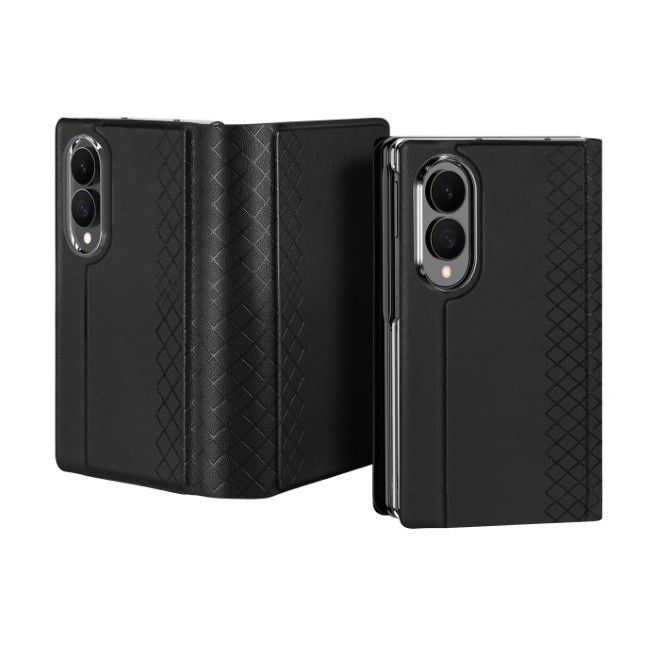 Dux Ducis - Samsung Galaxy Z Fold8 Hülle - Leder Case - Bril Series - schwarz
