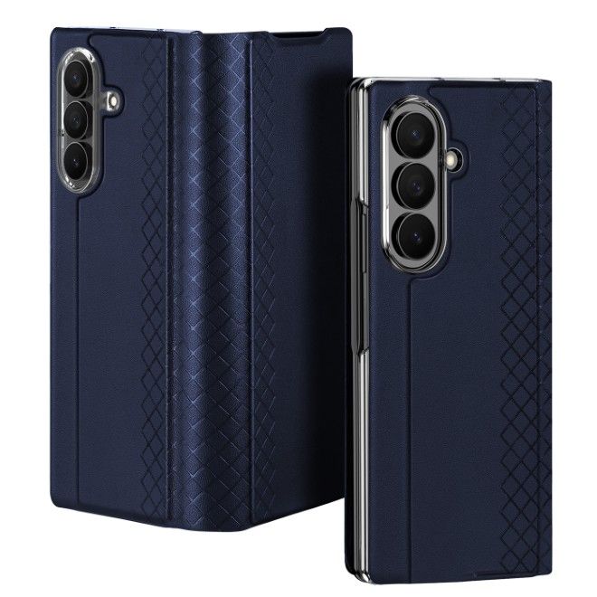 Dux Ducis - Samsung Galaxy Z Fold8 Ultra Hülle - Leder Case - Bril Series - blau