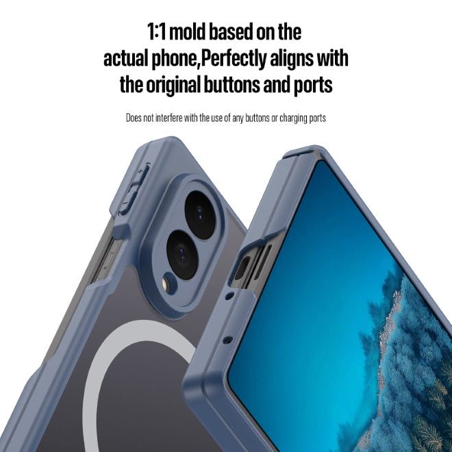 Dux Ducis - Samsung Galaxy Z Fold8 Hülle - Hardcase mit MagSafe - Expn Series - blau