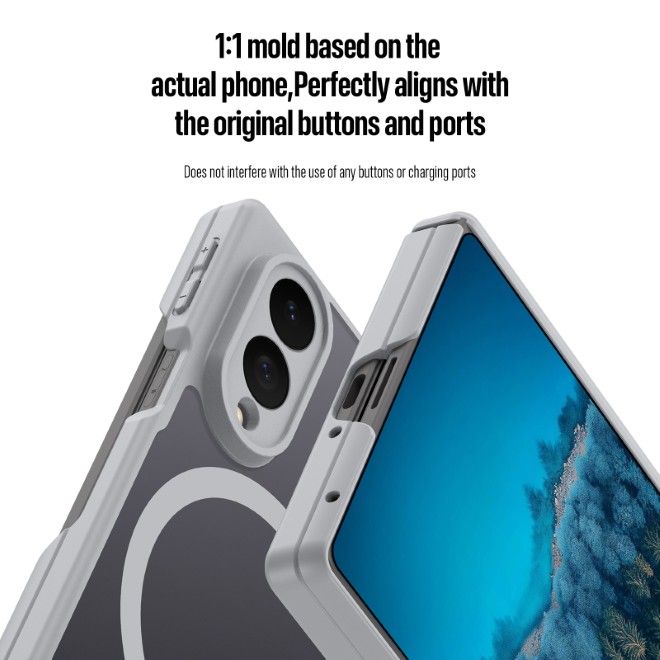 Dux Ducis - Samsung Galaxy Z Fold8 Hülle - Hardcase mit MagSafe - Expn Series - grau