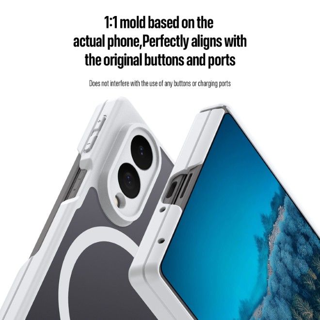 Dux Ducis - Samsung Galaxy Z Fold8 Hülle - Hardcase mit MagSafe - Expn Series - weiss
